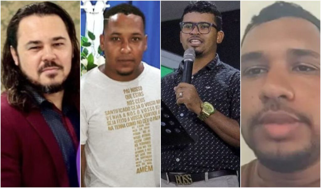 Da esquerda para a direita: Ederlan Mariano, Bispo Zadoque, Gideão Duarte e Victor Gabriel - Arte: Hora1 Bahia