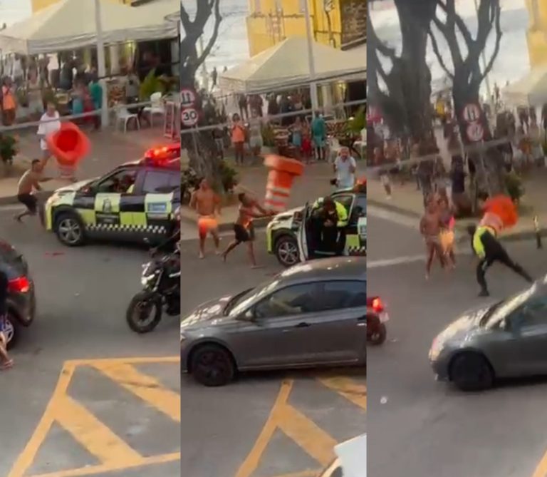 Briga no Porto da Barra termina em ataque a agentes da Transalvador