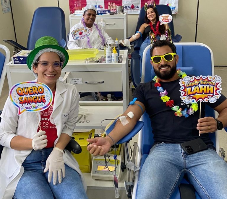 Bahia registra alta de 375,7% na doação de sangue durante o Carnaval 2026