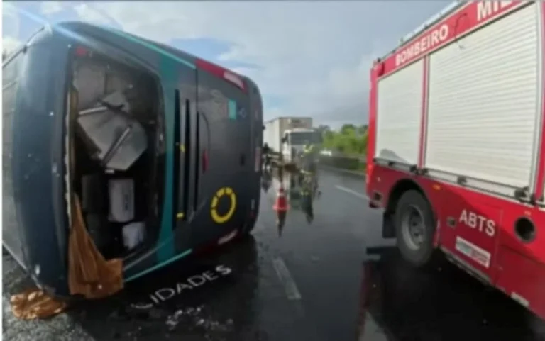 Tragédia na BR-324: trabalhador morre em acidente com ônibus