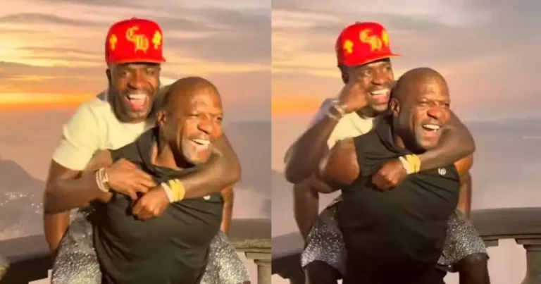 Vini Jr. encontra Terry Crews no Cristo Redentor e ator celebra amizade: “Vai durar”