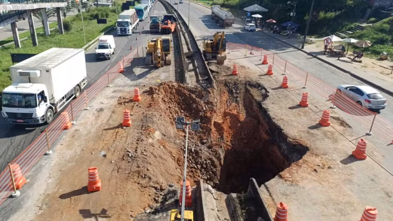 DNIT decreta estado de emergência em trecho da BR-324 após avanço de problemas estruturais