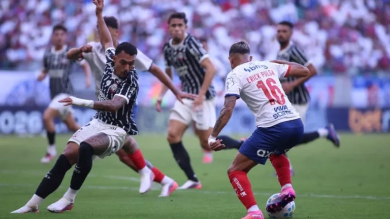 Bahia reage após sair atrás, mas empata com o Corinthians na Arena Fonte Nova