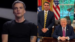 Ator baiano Wagner Moura denuncia possível articulação envolvendo Flávio Bolsonaro e os EUA
